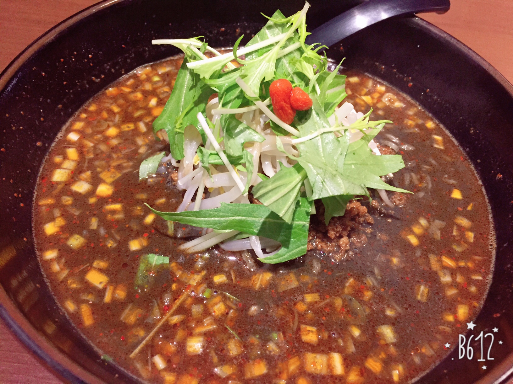 『黒胡麻担々麺』の2辛っ♪